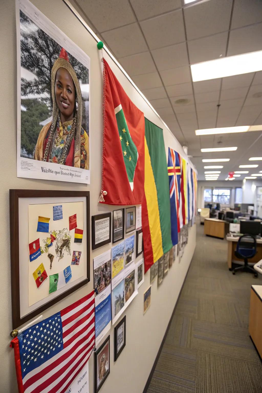 An inclusion showcase that celebrates the rich backgrounds of employees.
