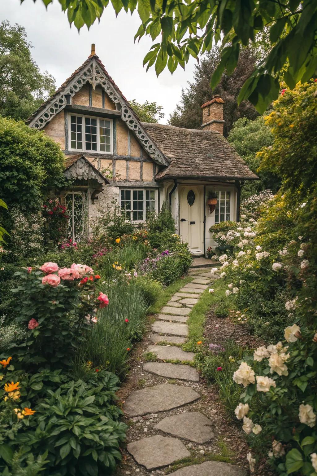 Cabin-style trims enhance the quaint charm of your home.