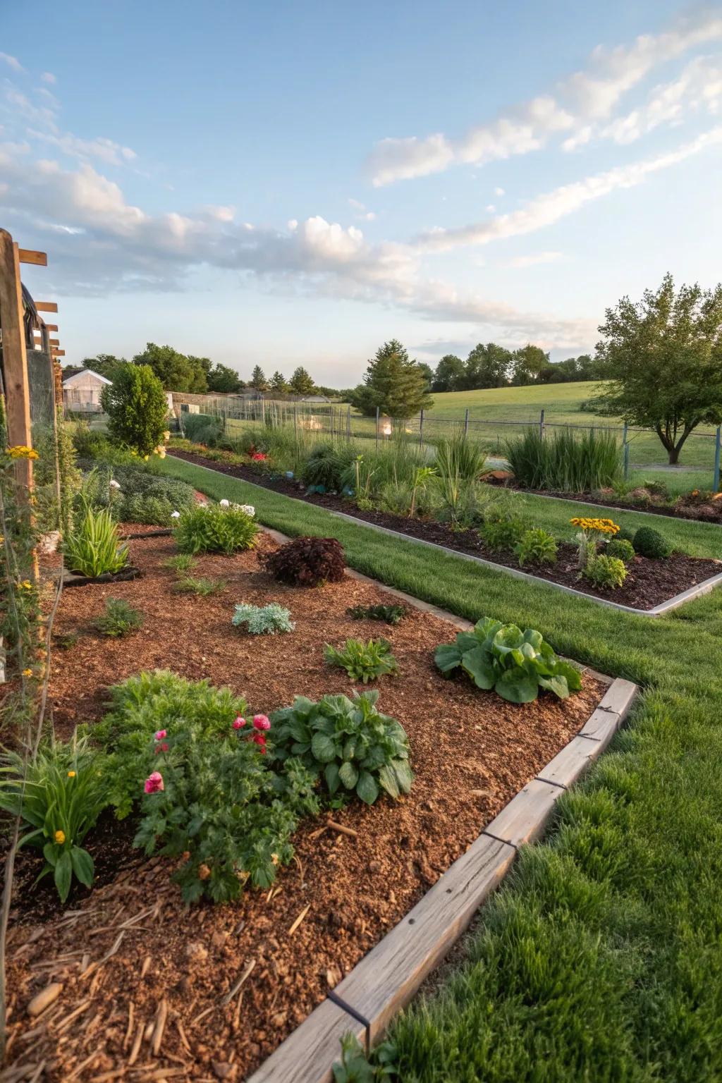 Employ ground cover to safeguard and improve your garden beds.