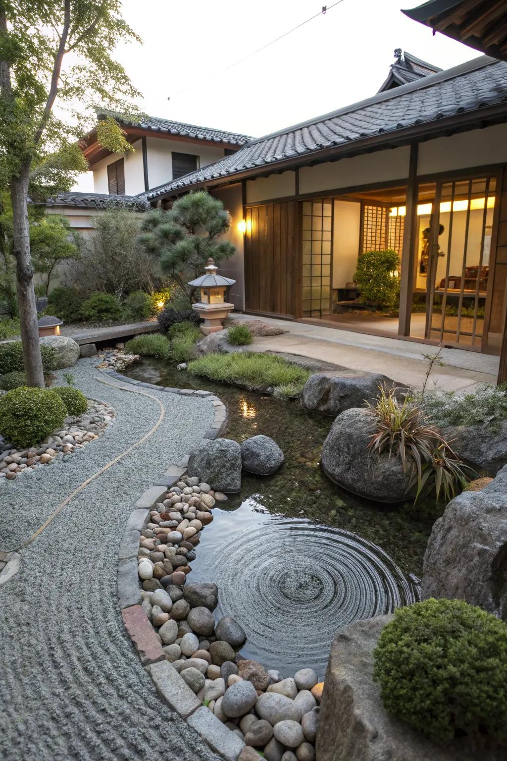 A tranquil mindfulness location for unwinding and awareness.