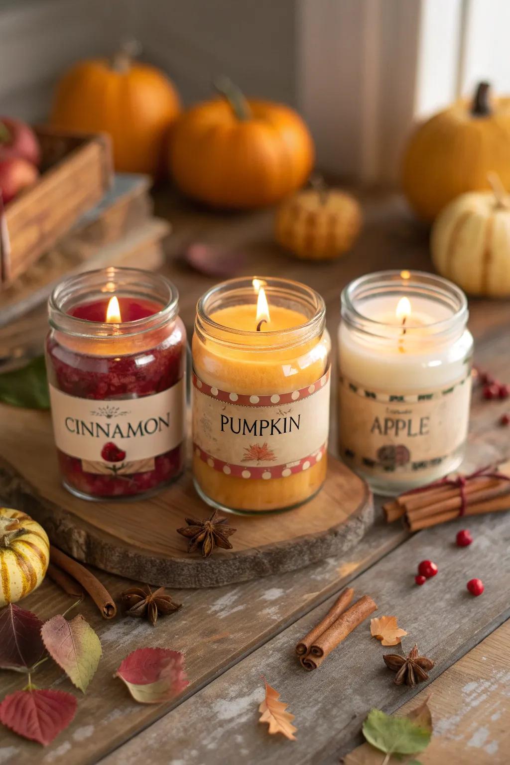 Seasonal light crafting introduces comfortable scents to your dwelling.