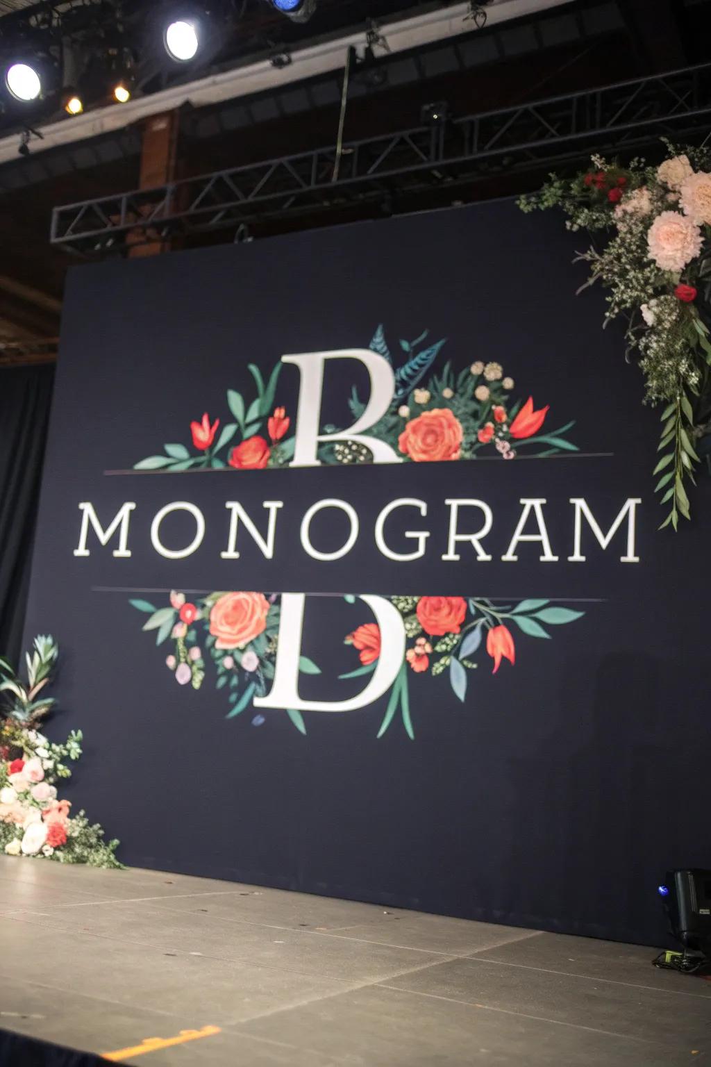 Striking monograms present a modern and expert aesthetic.