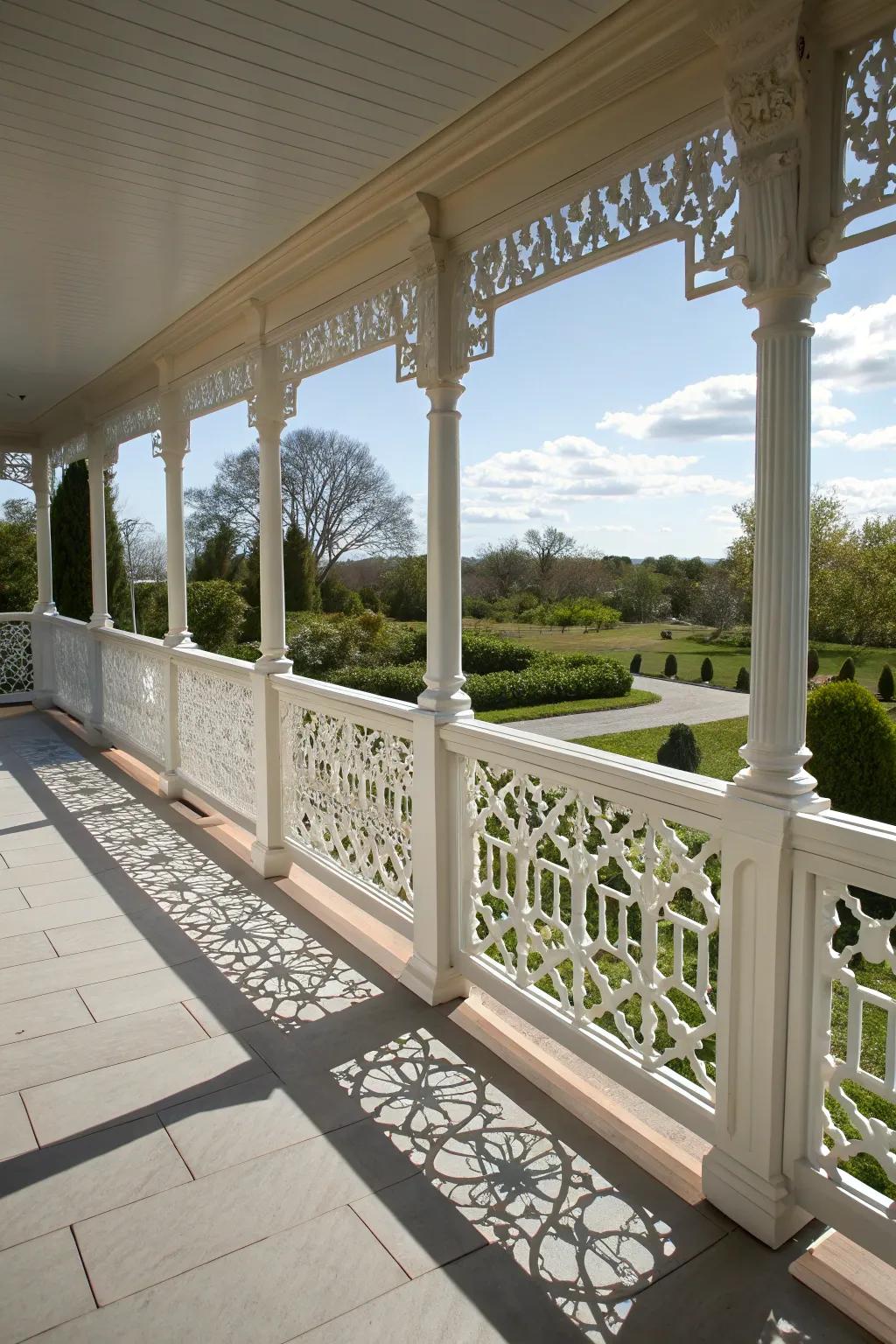 Chippendale railings for a touch of classic elegance