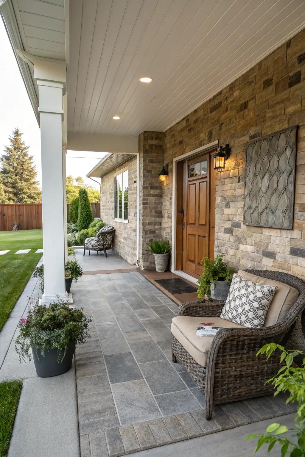 Splitface covers furnish a textured and contemporary vibe.