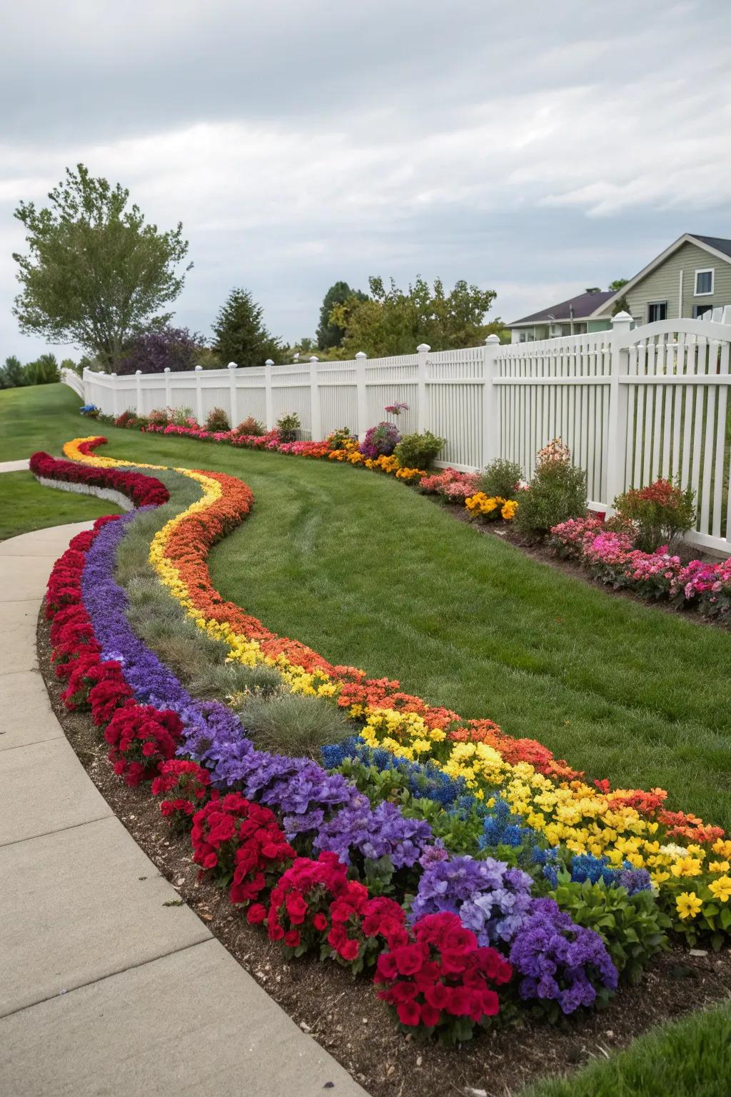 Spread cheer with a playful Blomsie rainbow.
