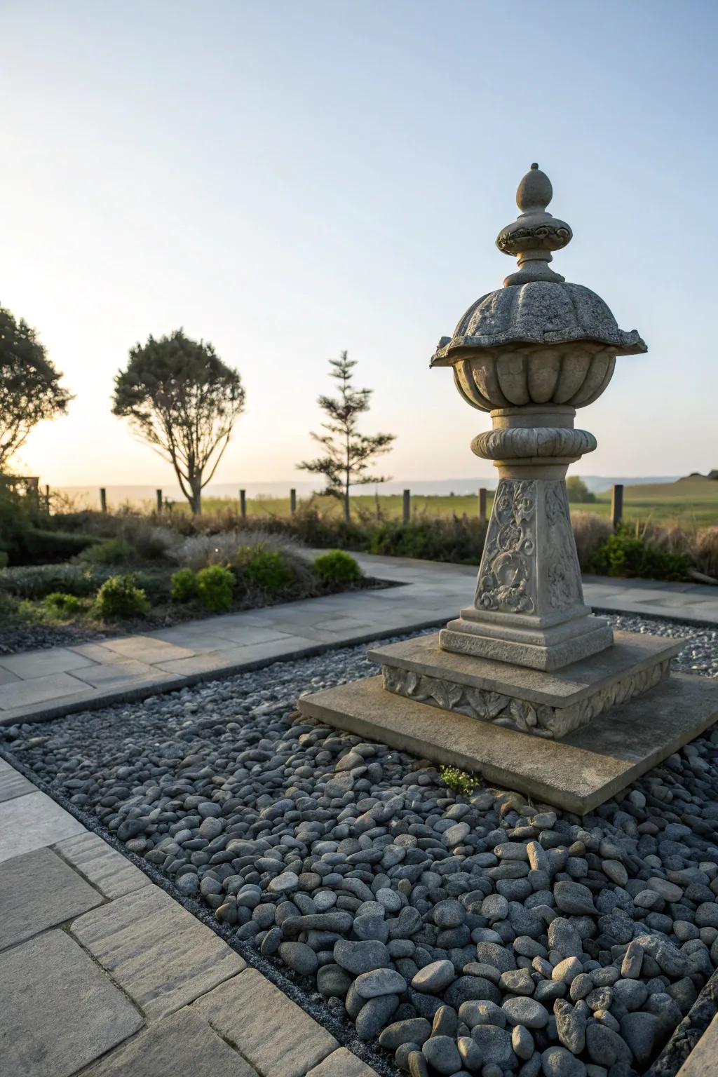 Make your garden artistry explode with a stone fragment platform.