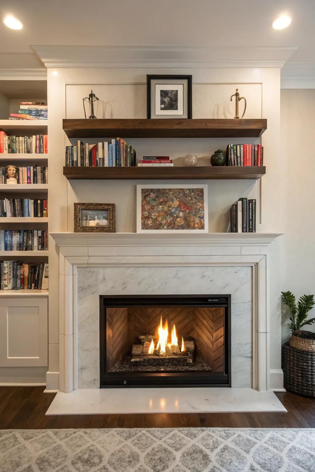 Maximize space through hovering ledges.