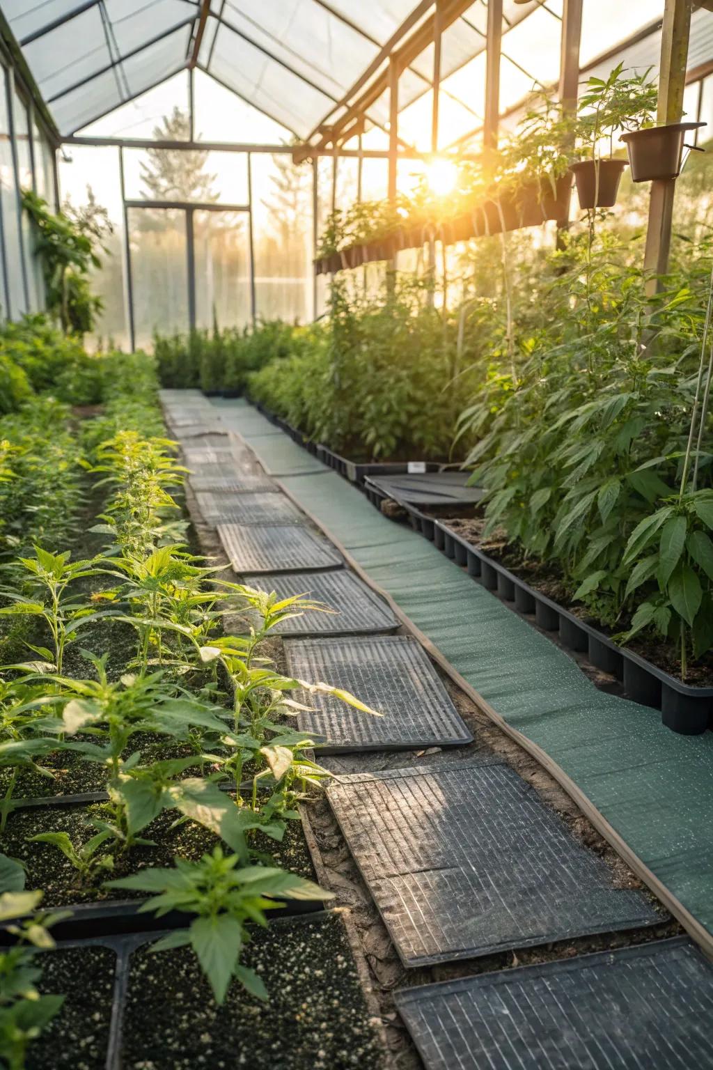 Weed-control textiles retain your greenhouse tidy and weed-free.
