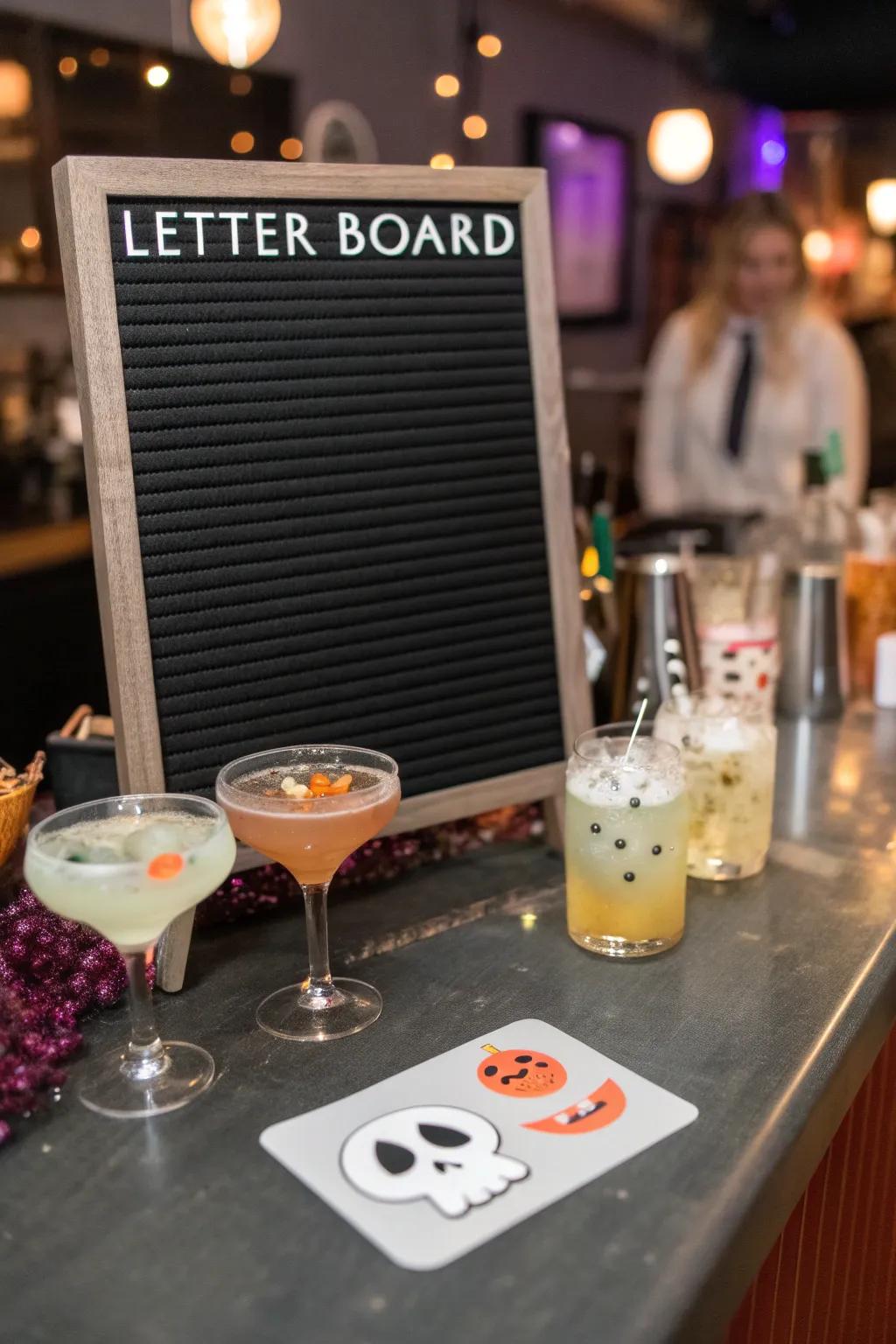 A playful invitation for Halloween fun.