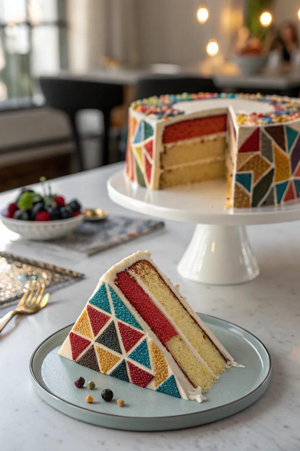 Geometric surprises for a contemporary touch.
