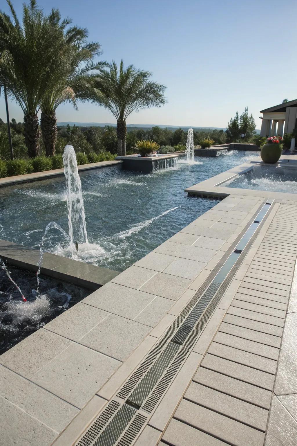 Thermo-protected pathways guarantee effective water management.