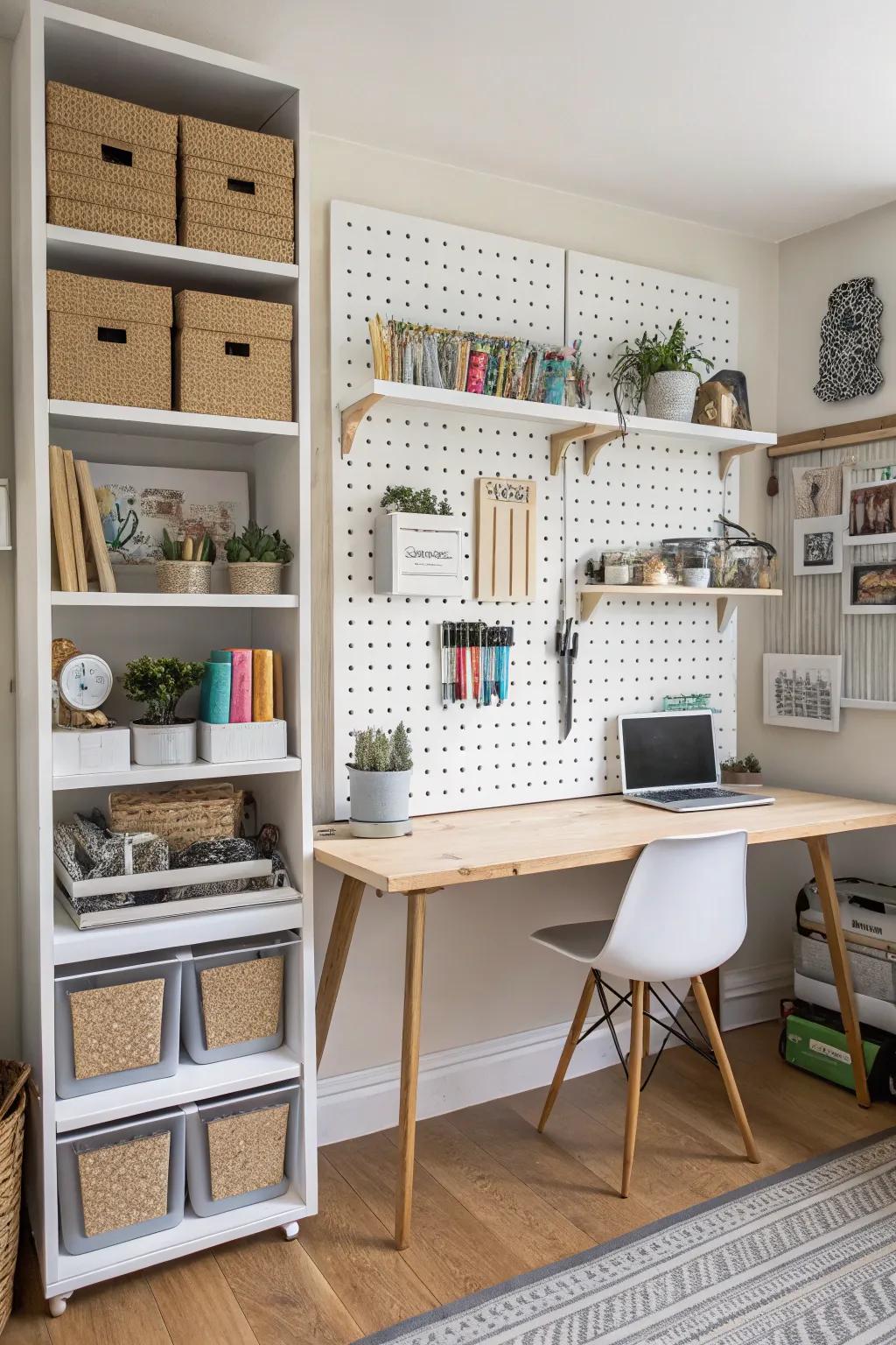 Efficient storage keeps your space organized and tidy.