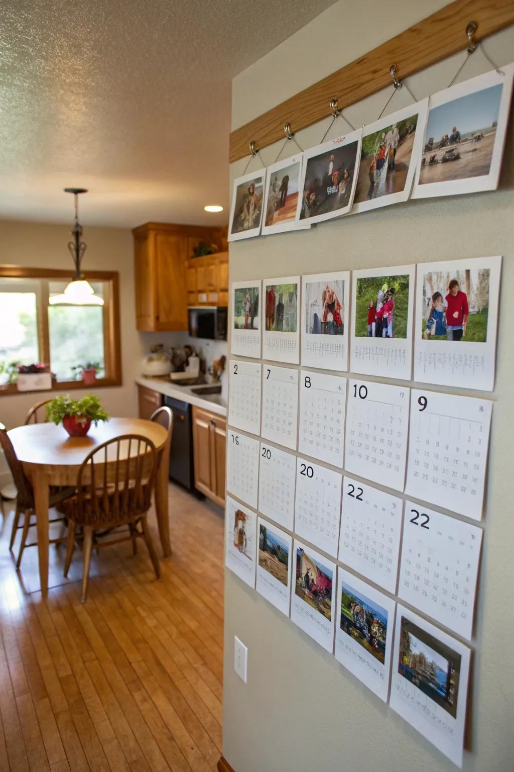 A photo calendar keeps memories alive all year.
