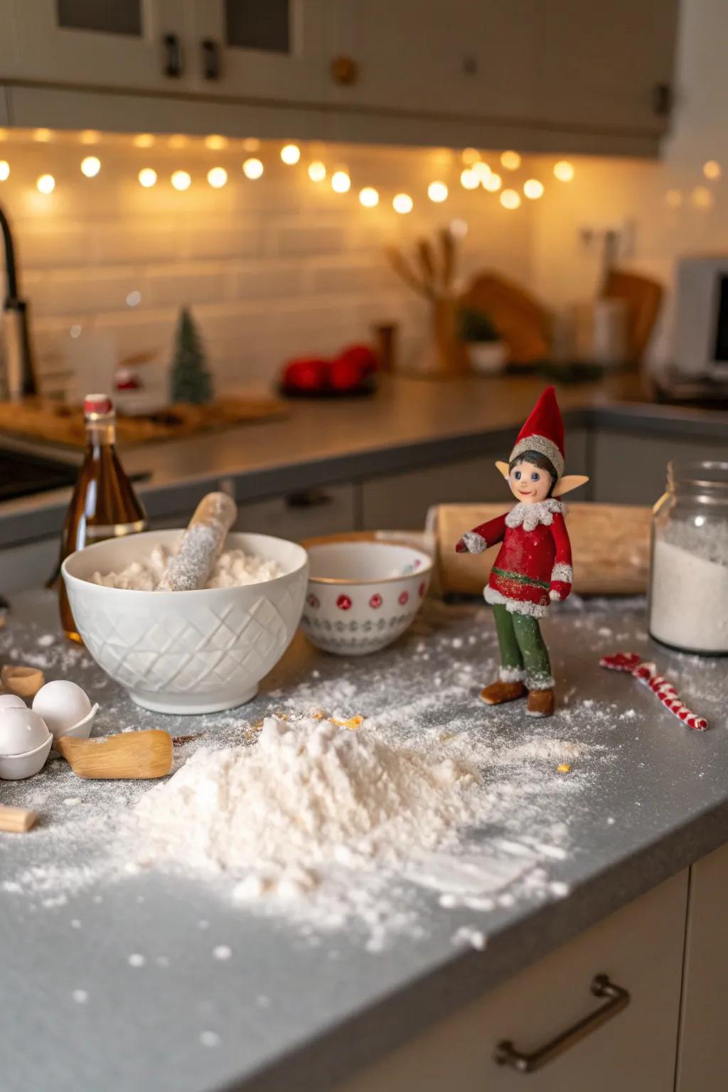 A playful elf prank adds laughter to the holiday season.