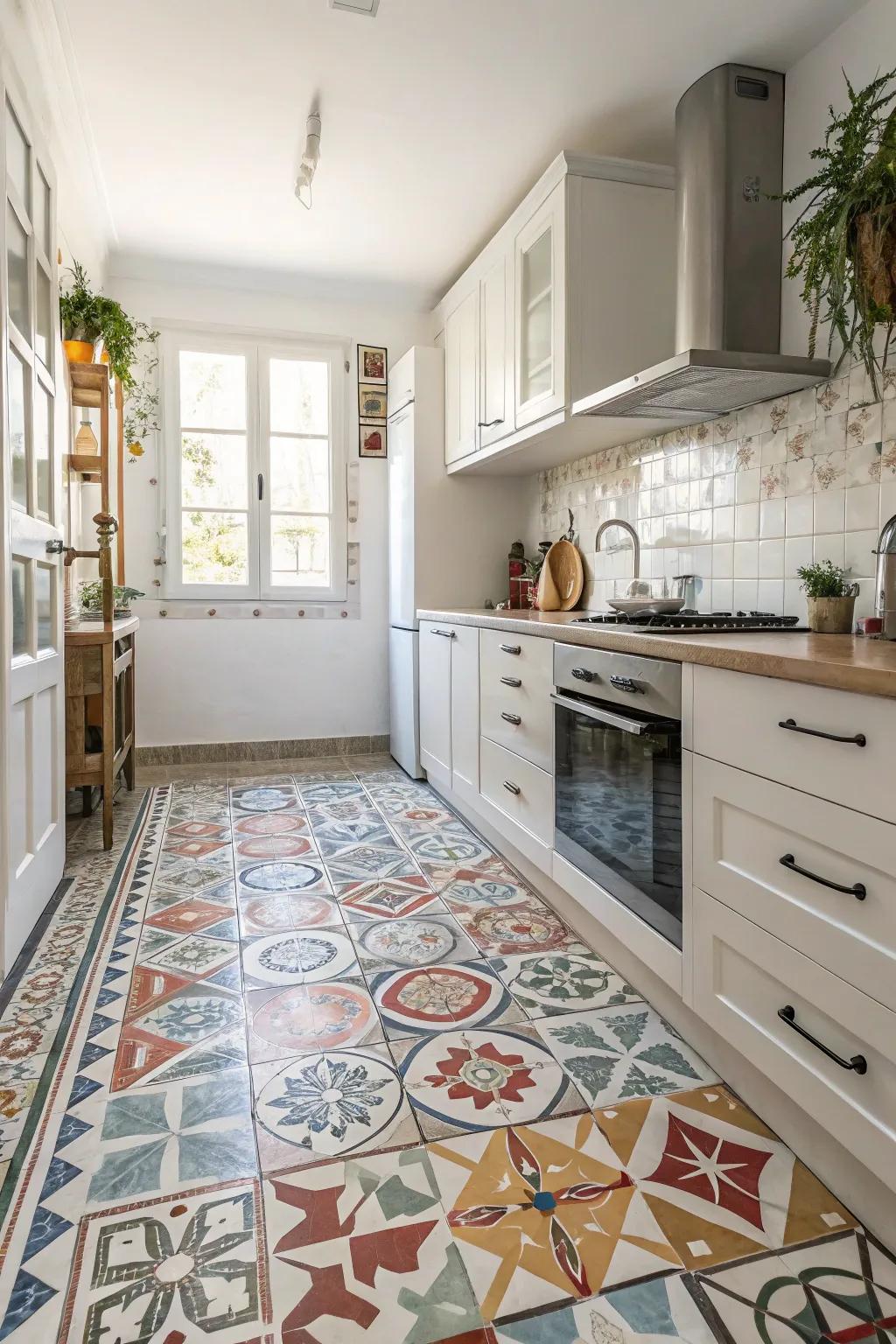 Introduce intrigue with geometric square designs.