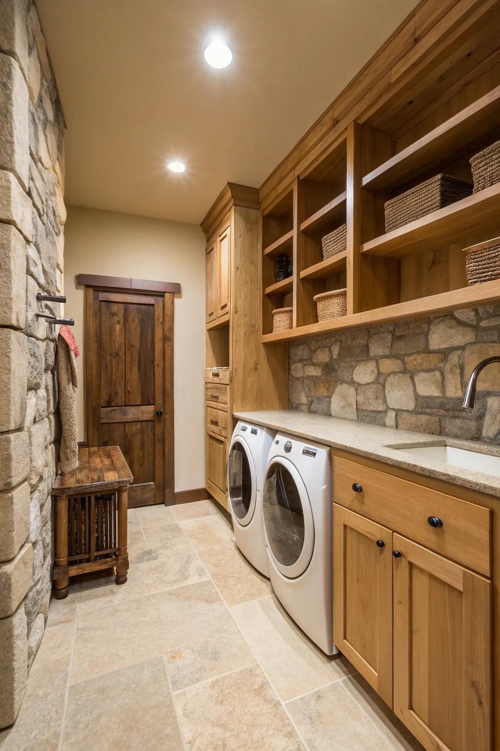 Subtle tan creates a warm and inviting atmosphere.