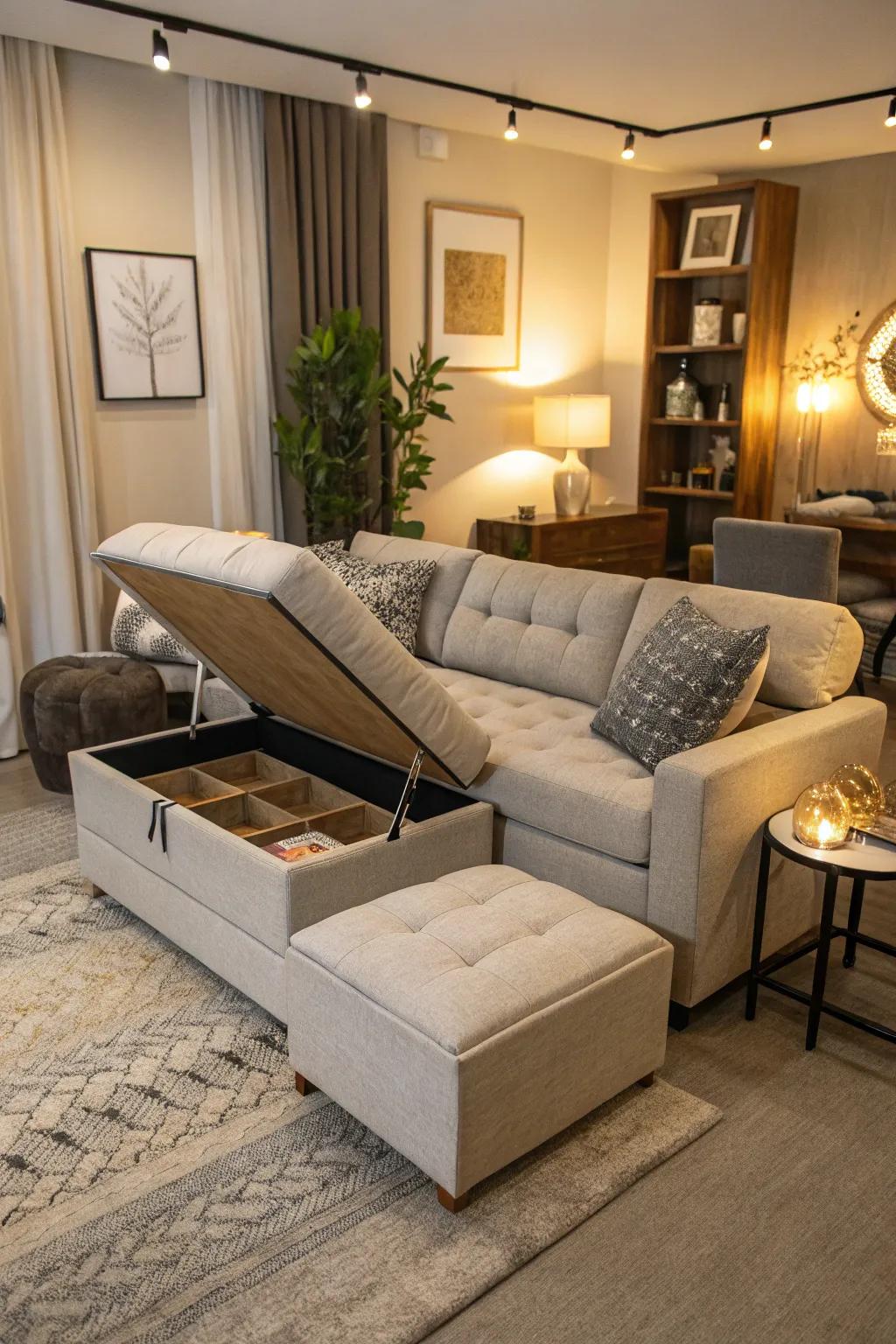 Multi-functional items optimize space and utility.