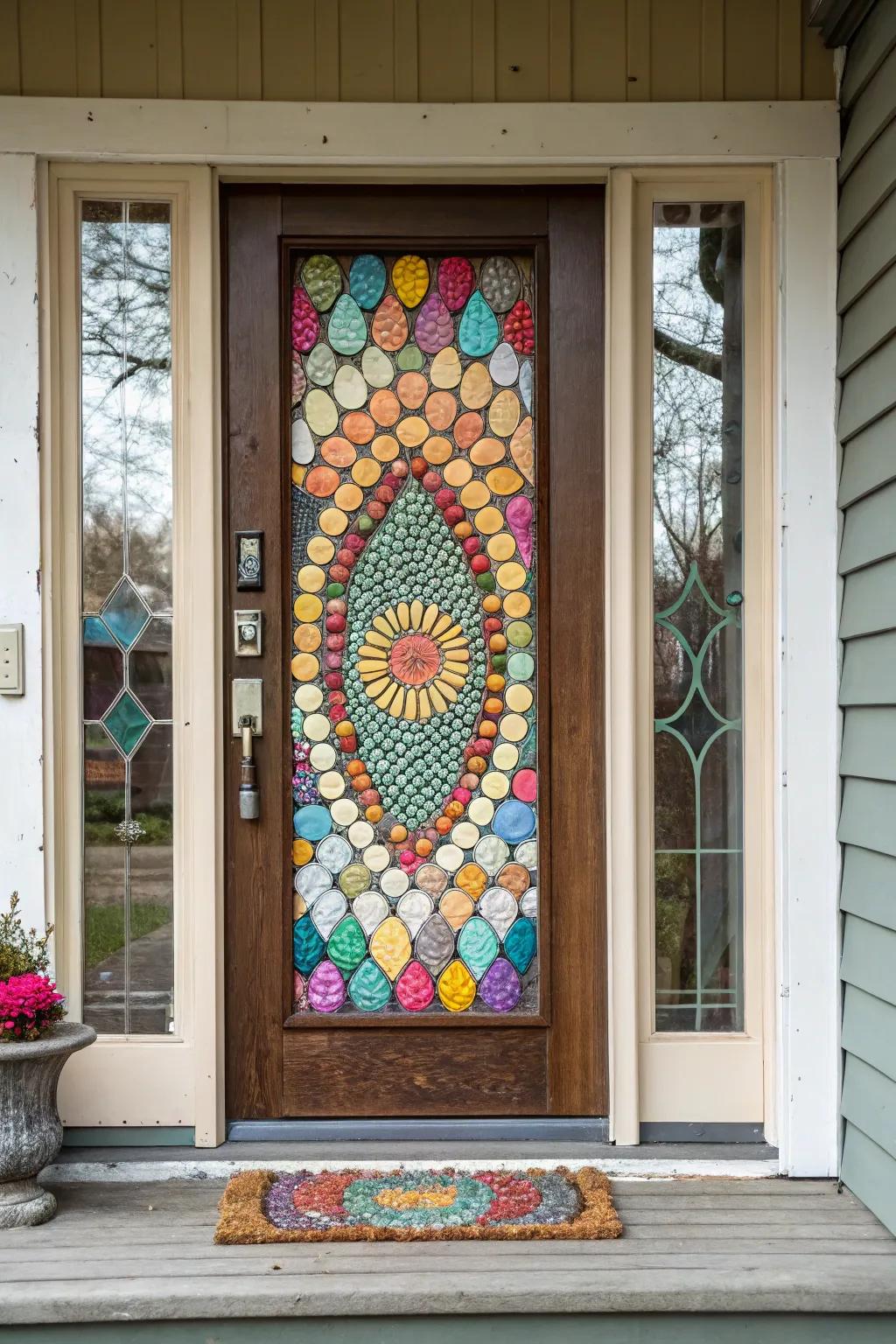 An eggshell inlay delivers an imaginative and environmentally conscious ornamentation.