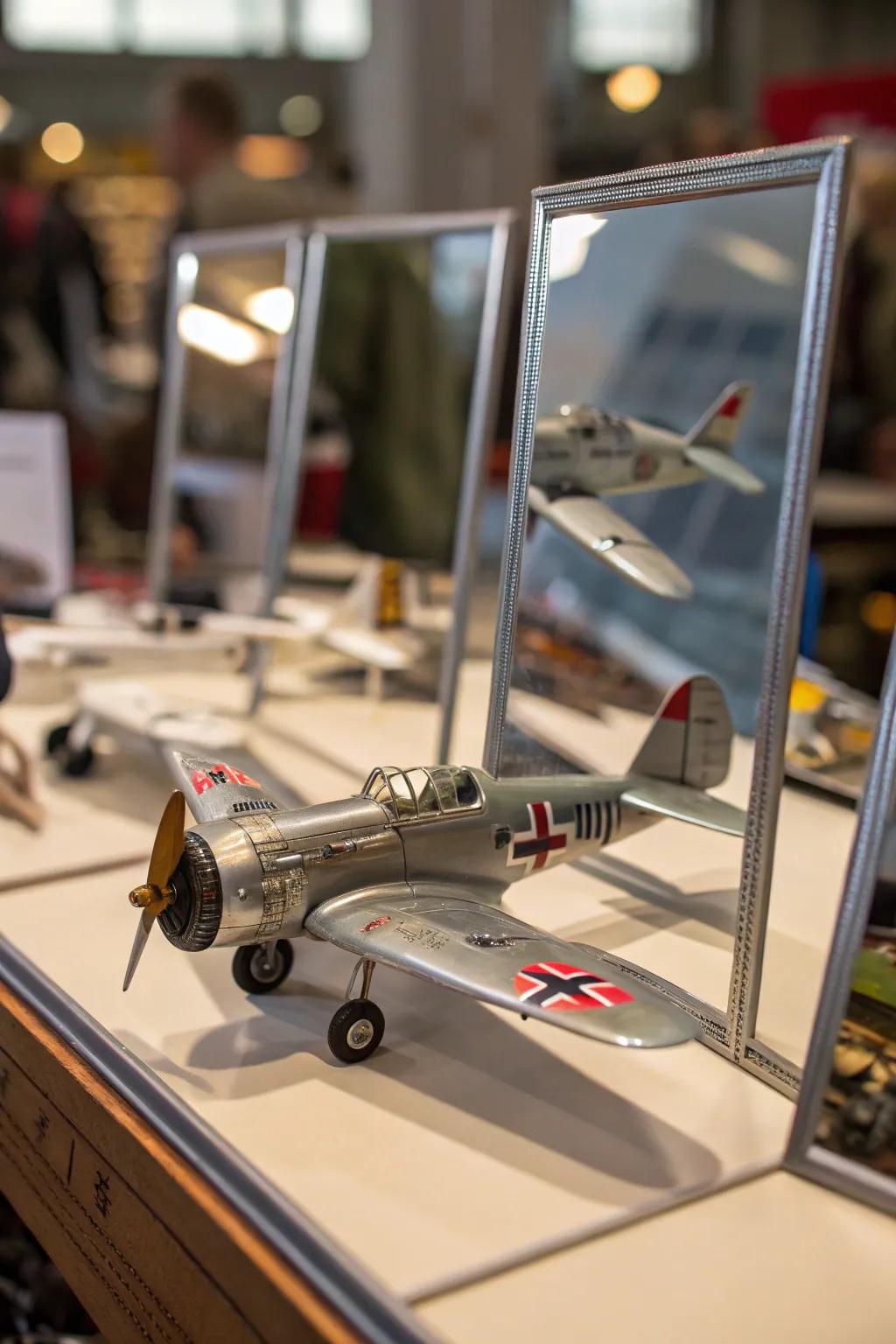 Mirrors add depth and sophistication to your model aircraft setup.