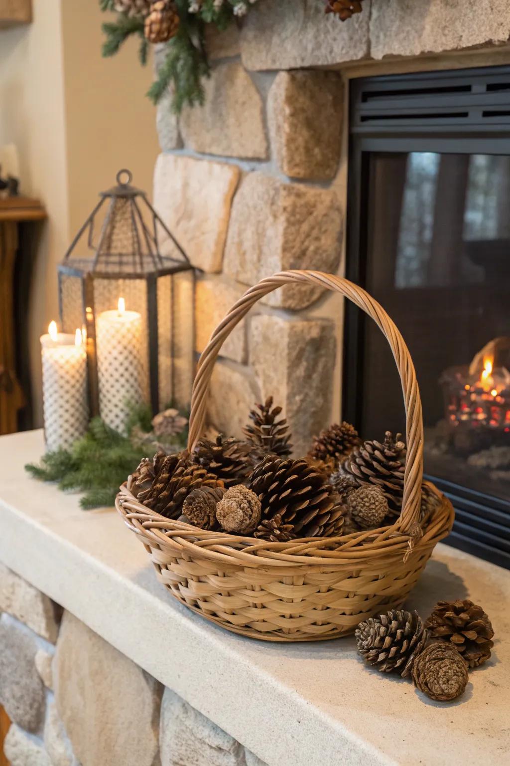 Scented pinecones: a natural way to infuse a woodland fragrance into your living space.