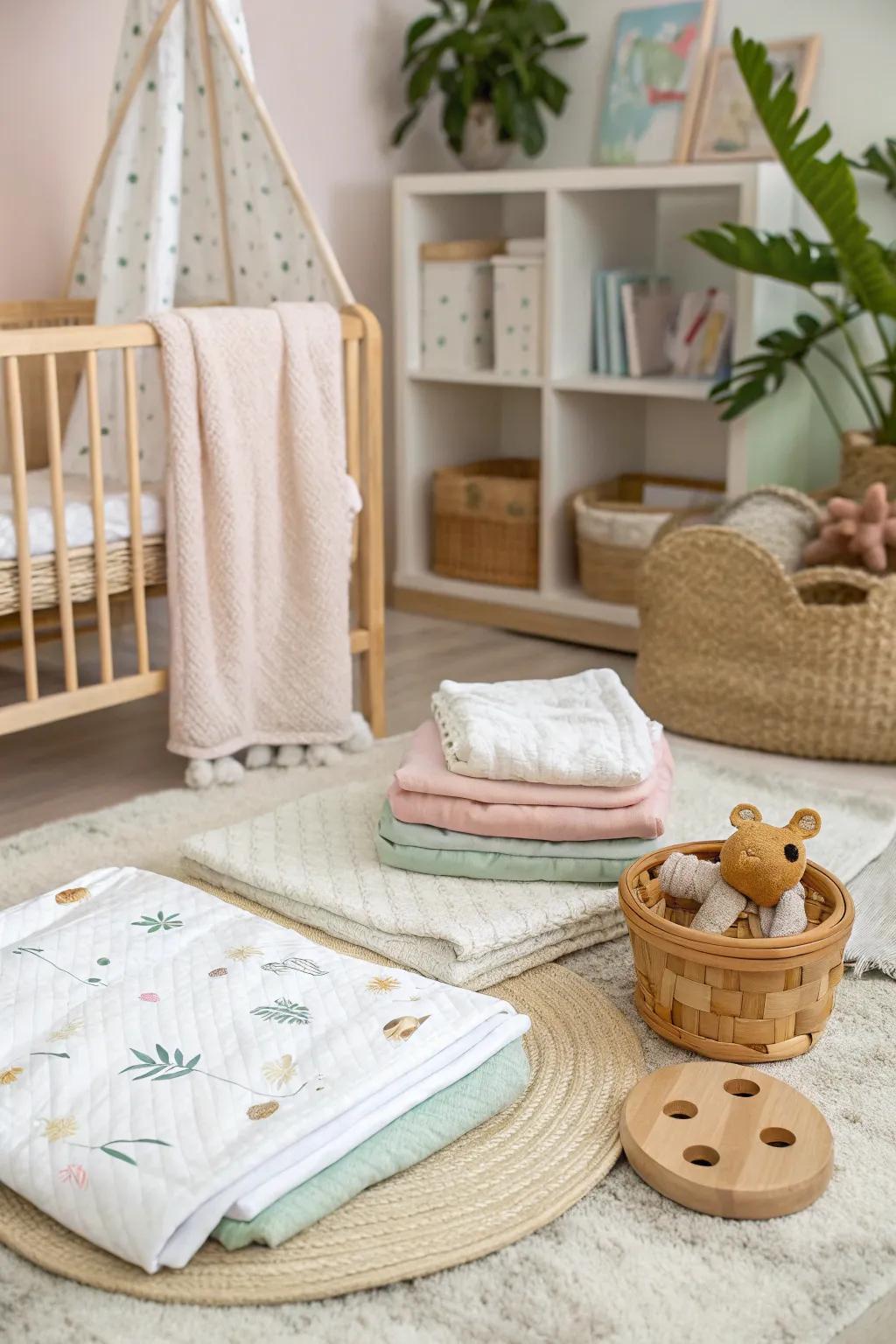 Eco-conscious gifts nurture infants while respecting our planet.