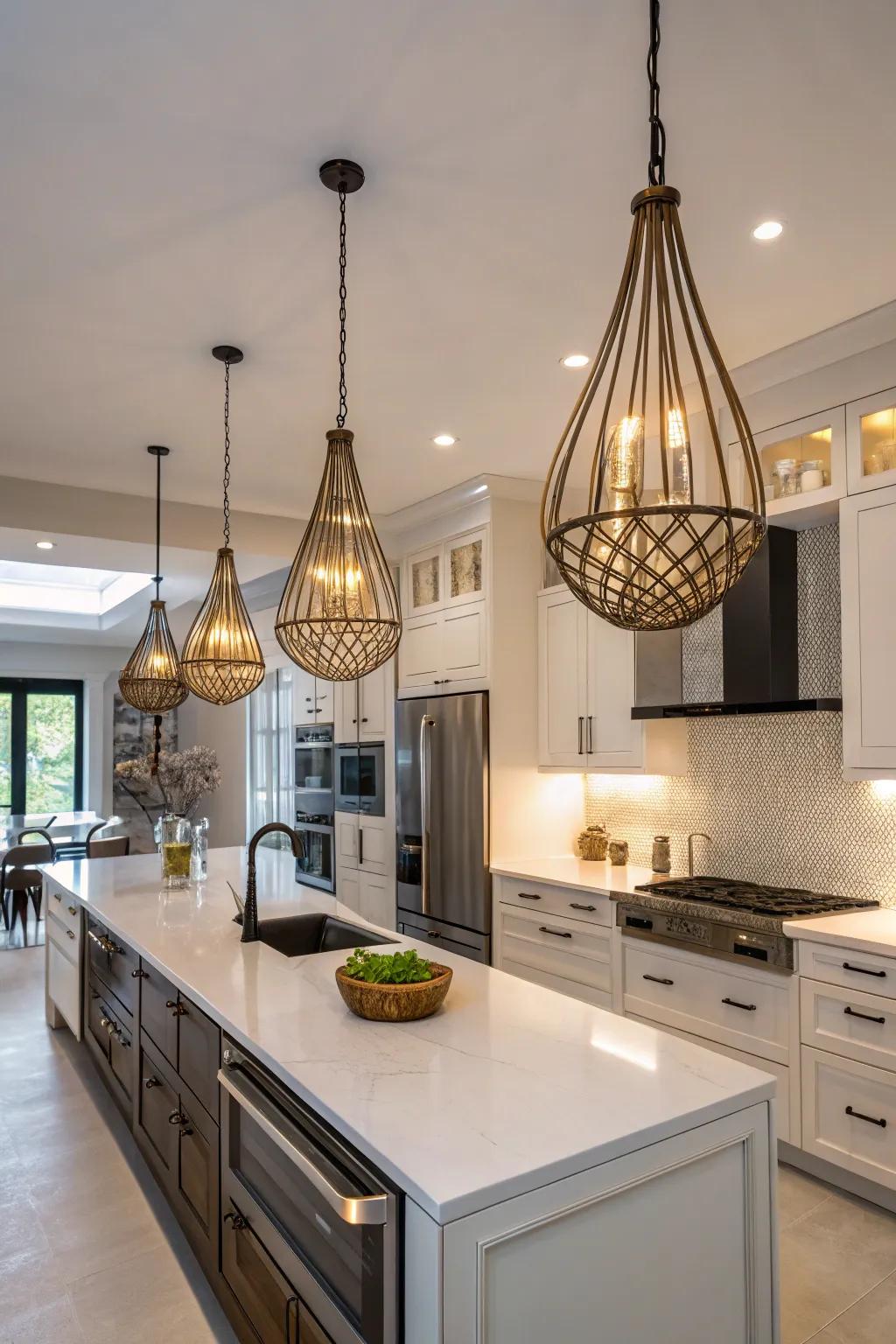 Focal illumination adds elegance and serves as a focal point.