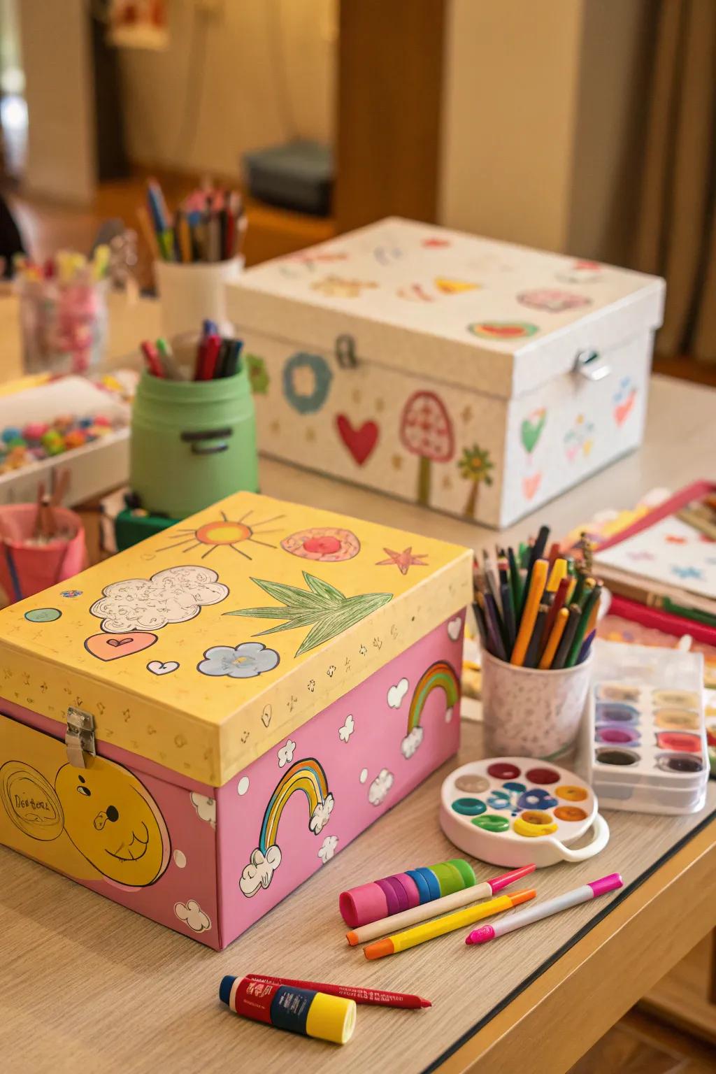 Footwear boxes: from clutter to creative storage.