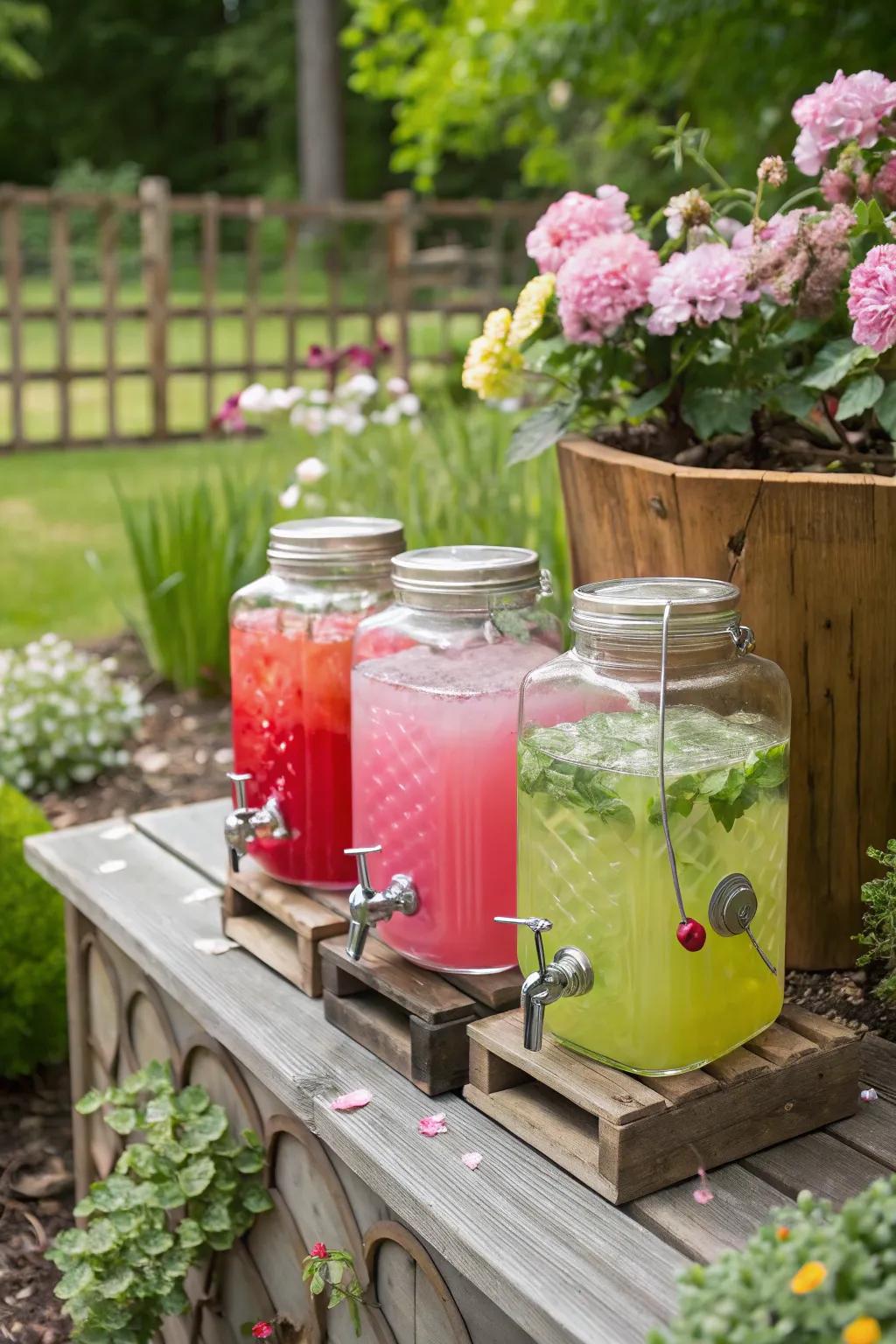 Conserve jar servers infuse a nostalgic touch to any gathering.