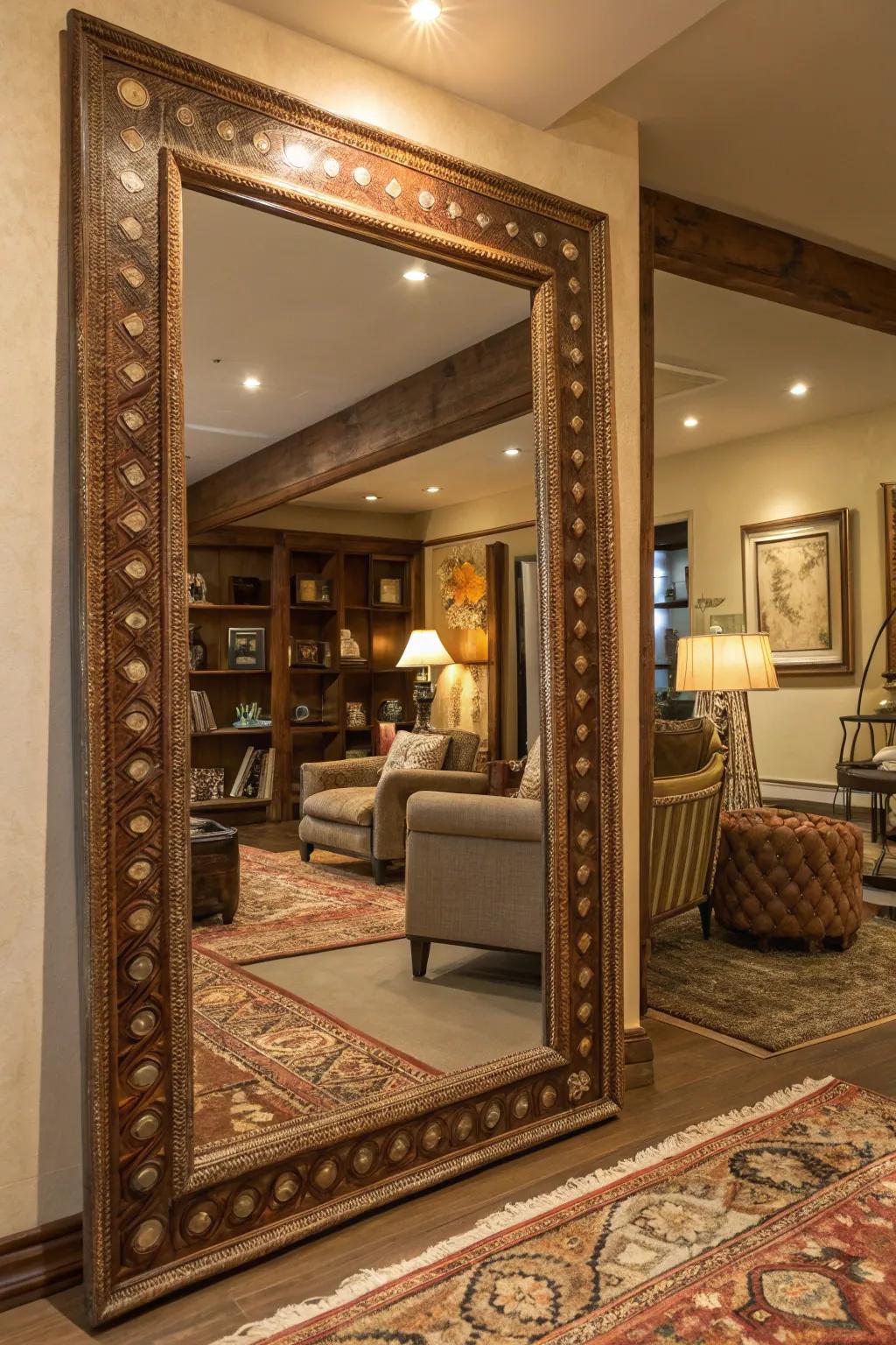 Stratified textures incorporate profundity and dimensionality.