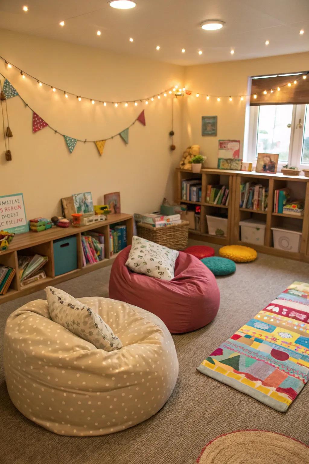 Cozy seating is great for study.