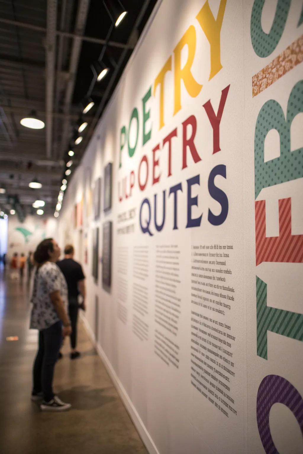 A verse wall makes verse a strong look.