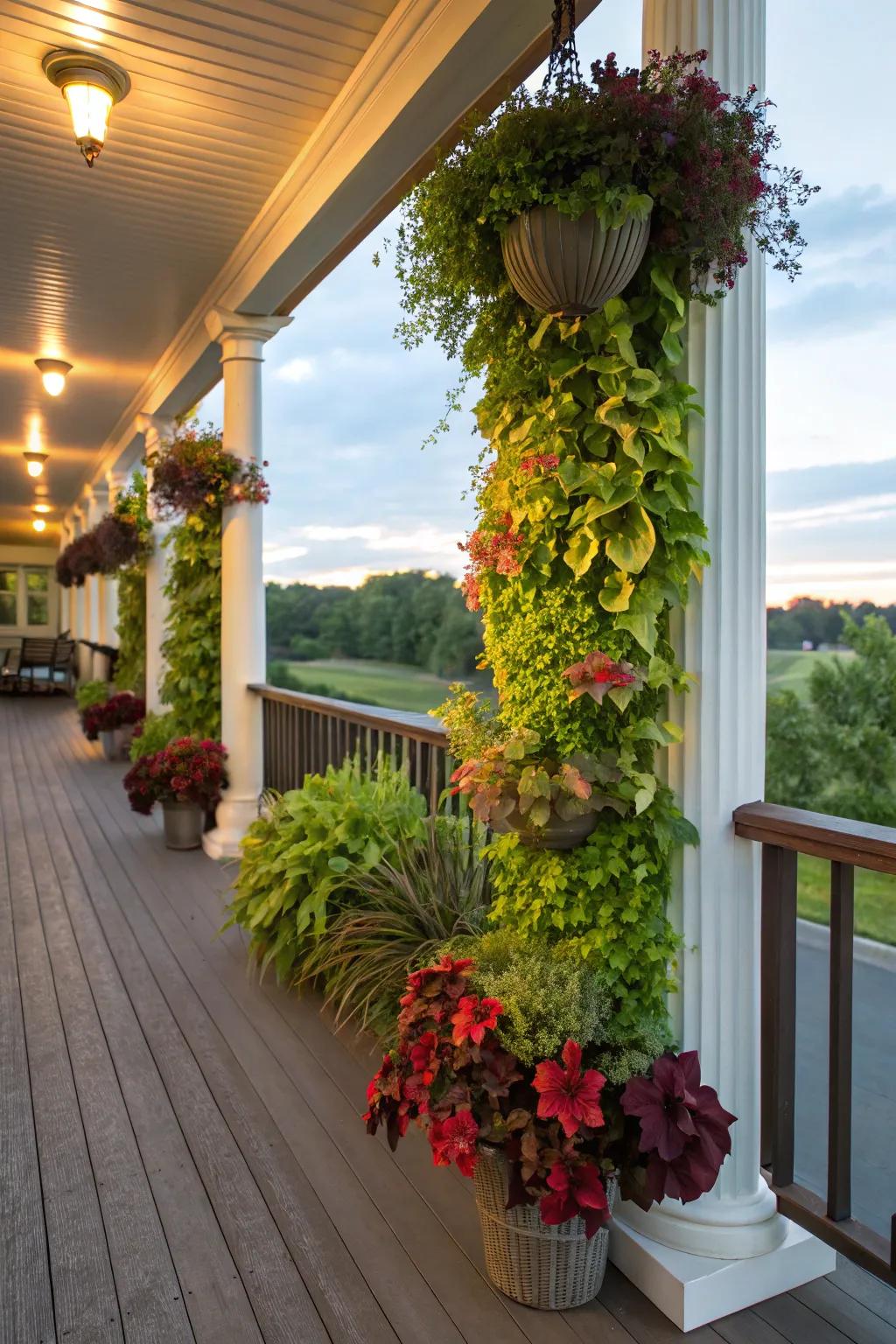 Vertical gardens bring lush greenery to your space.