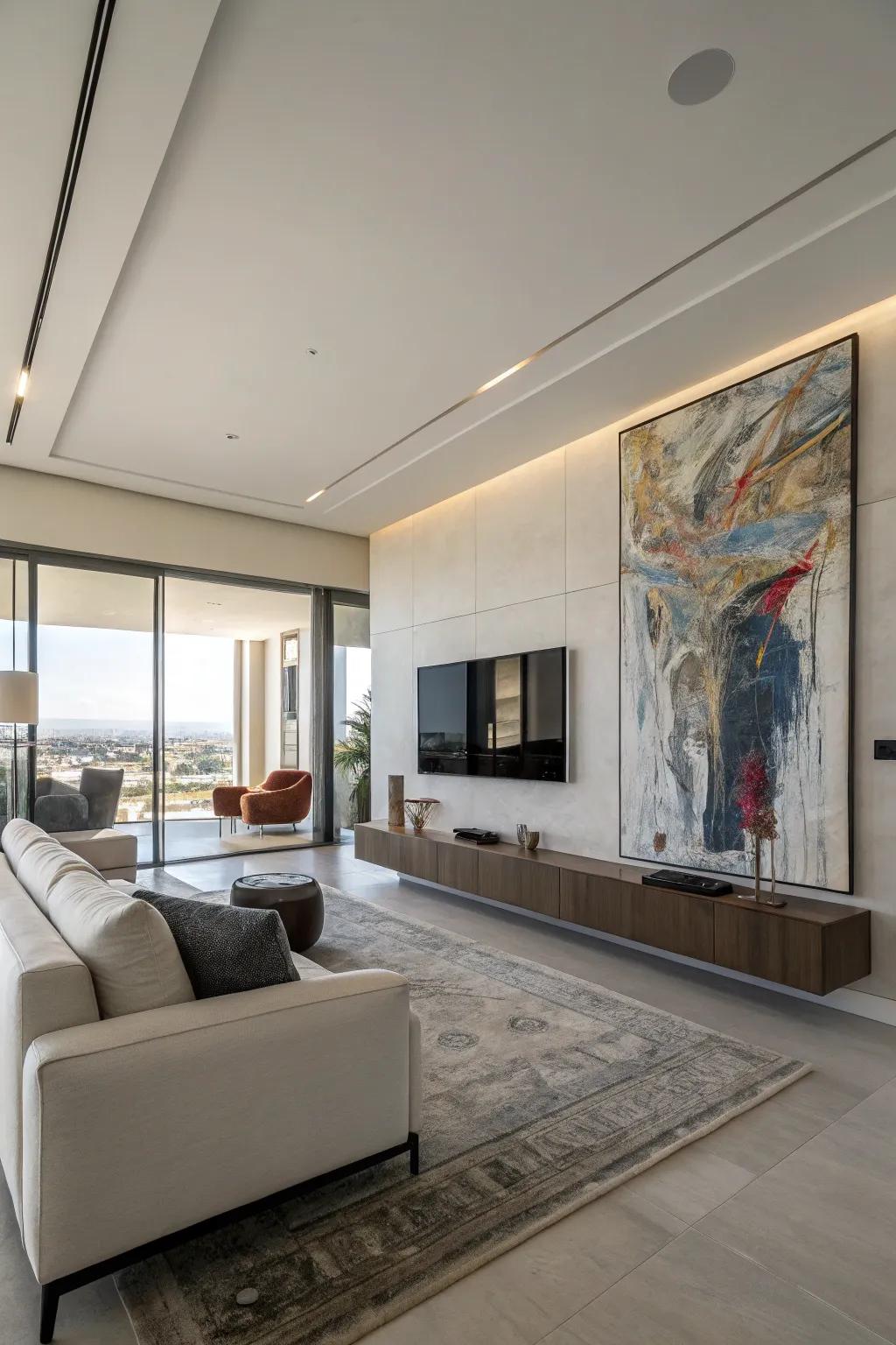 Display art effortlessly with a resting approach.