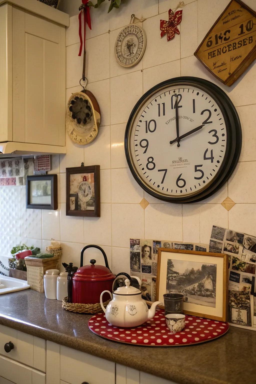 Retro clocks are ageless ornamentation pieces.