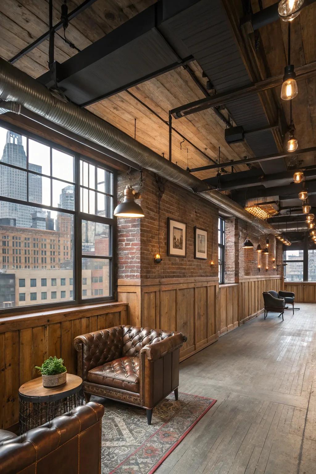 Mix rustic and metal to elicit chicness.