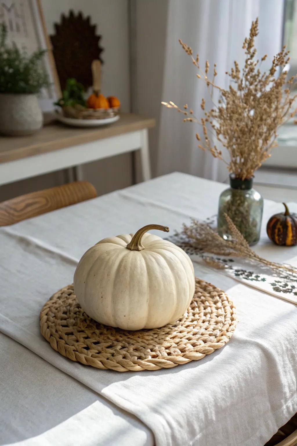 Introduce a hint of nature's eerie beauty into your home with this intricately carved distorted timber pumpkin. 🌿🎃 #MinimalistHalloween #ScandiBohoDecor