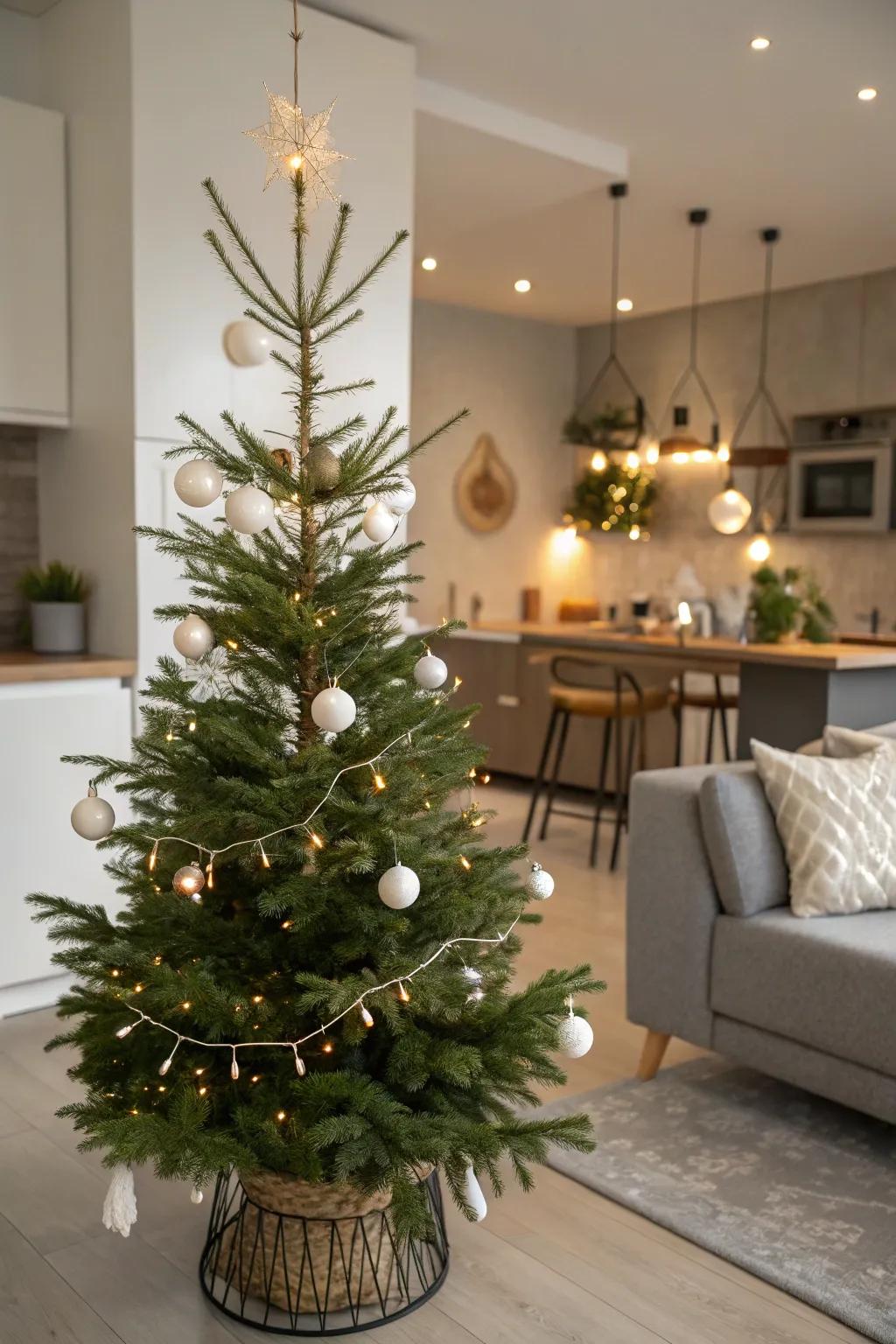 Scandinavian style: calm and simple.