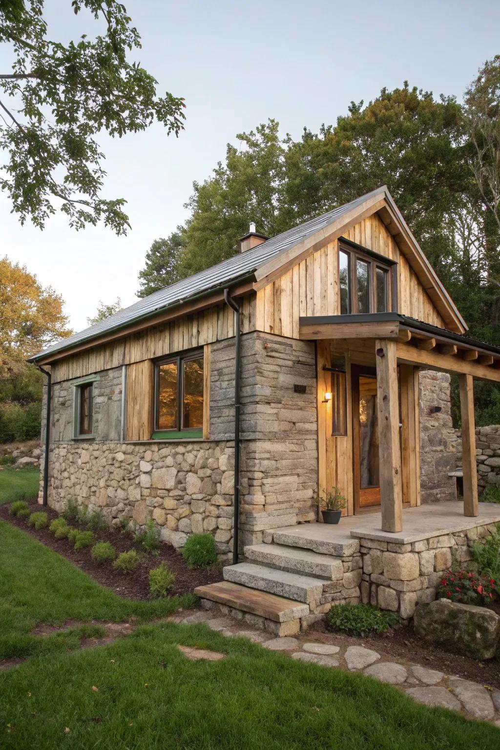 Sustainable materials elevate both aesthetics and environmental responsibility.