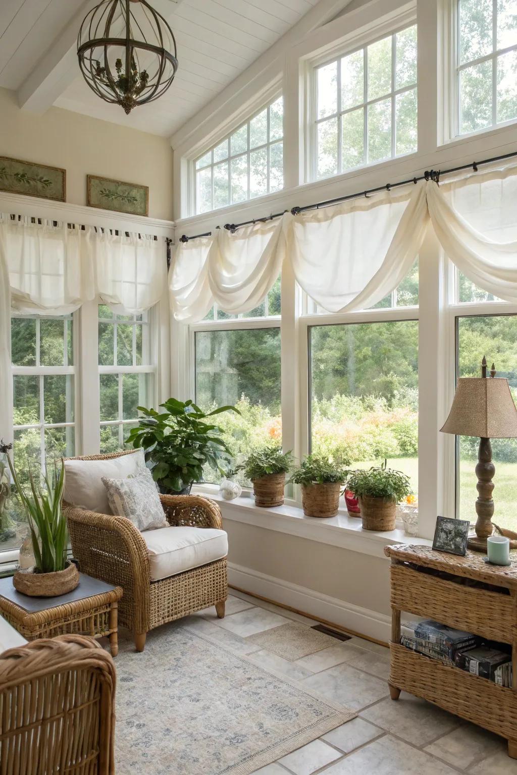 DIY window treatments offer style on a budget.