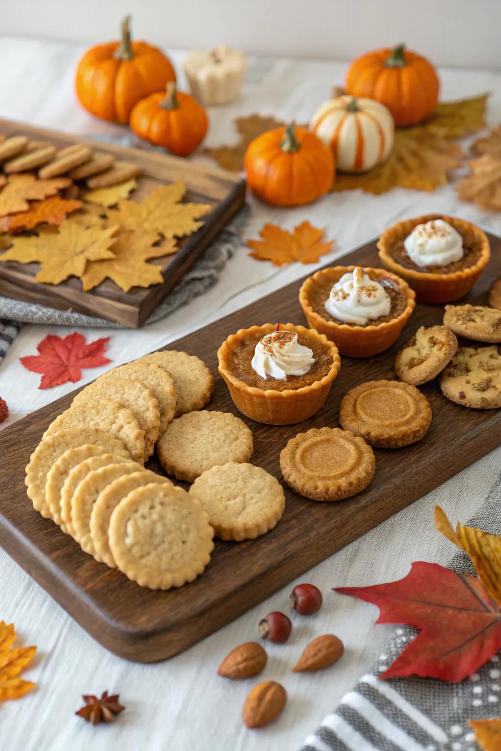 A spiced Thanksgiving dessert, promising the finest finale.