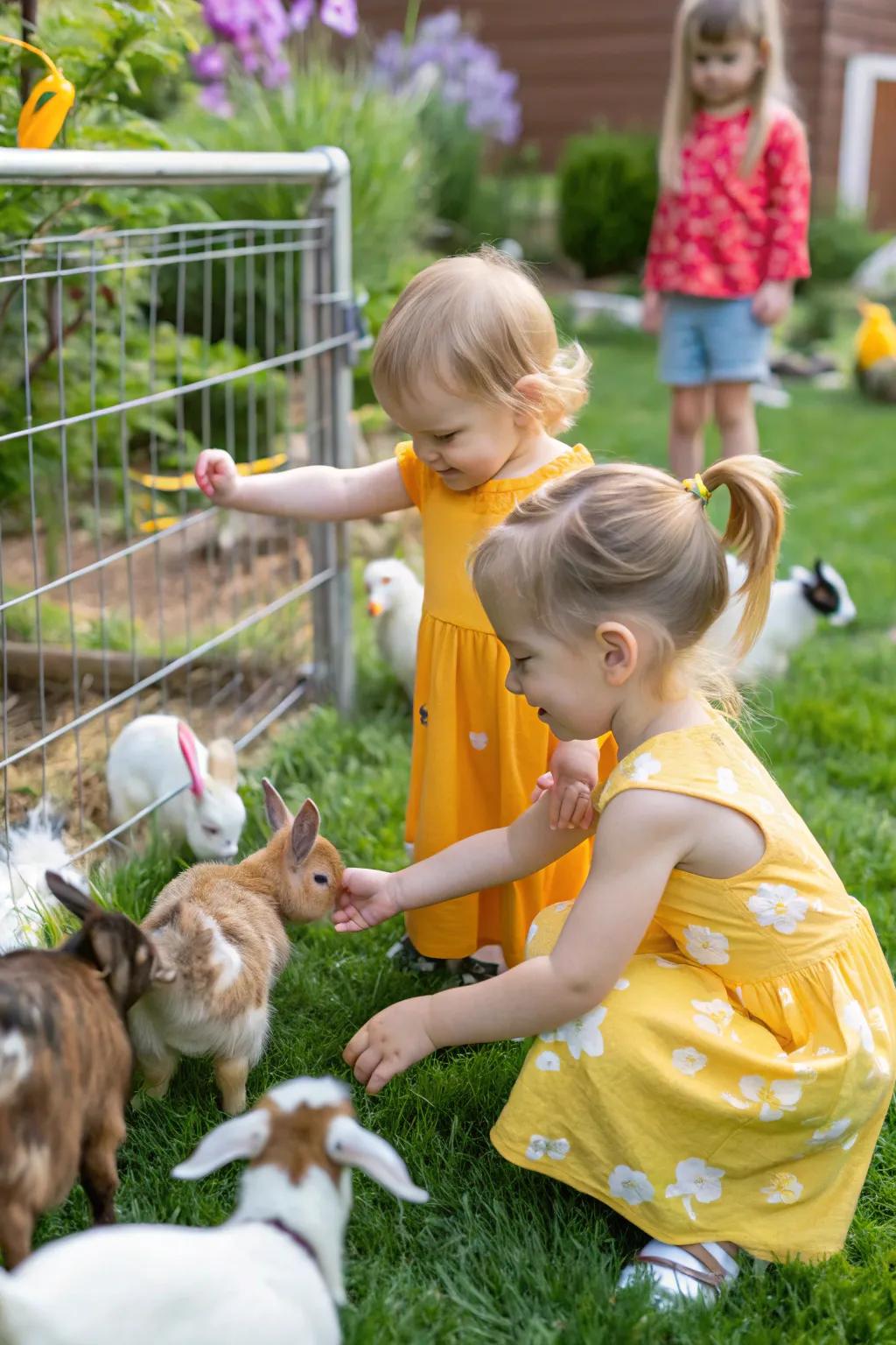 A creature-caressing encounter presents delightful fauna interactions.