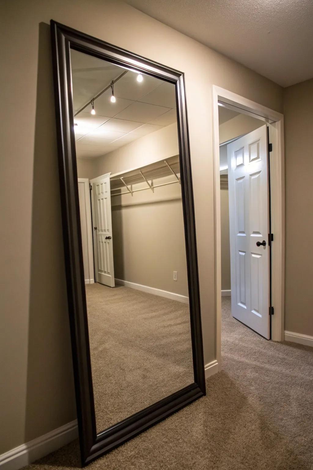 Mirrors add depth and brightness to your space.