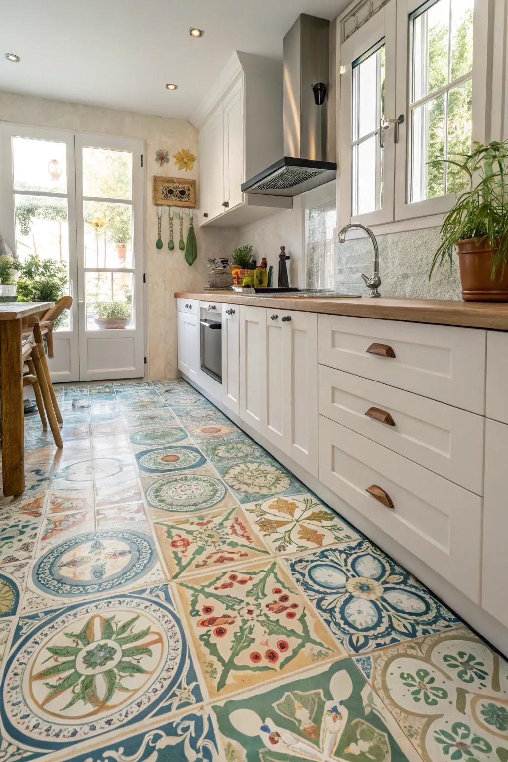 With vinyl, you can bring Mediterranean beauty into your kitchen.