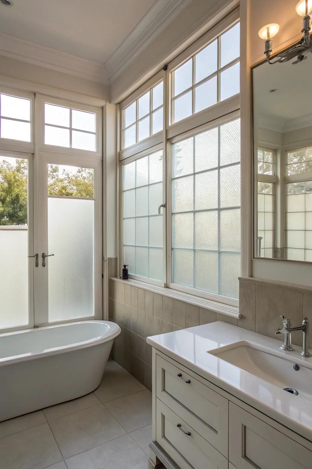 Glazed films inject solitude and style effortlessly.