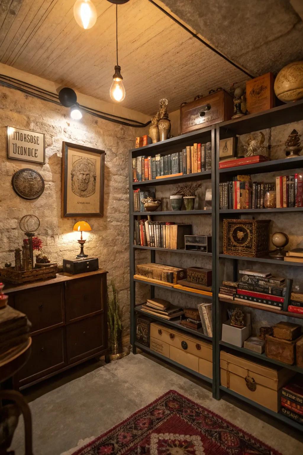 Vintage arranging solutions incorporate character and practicality.