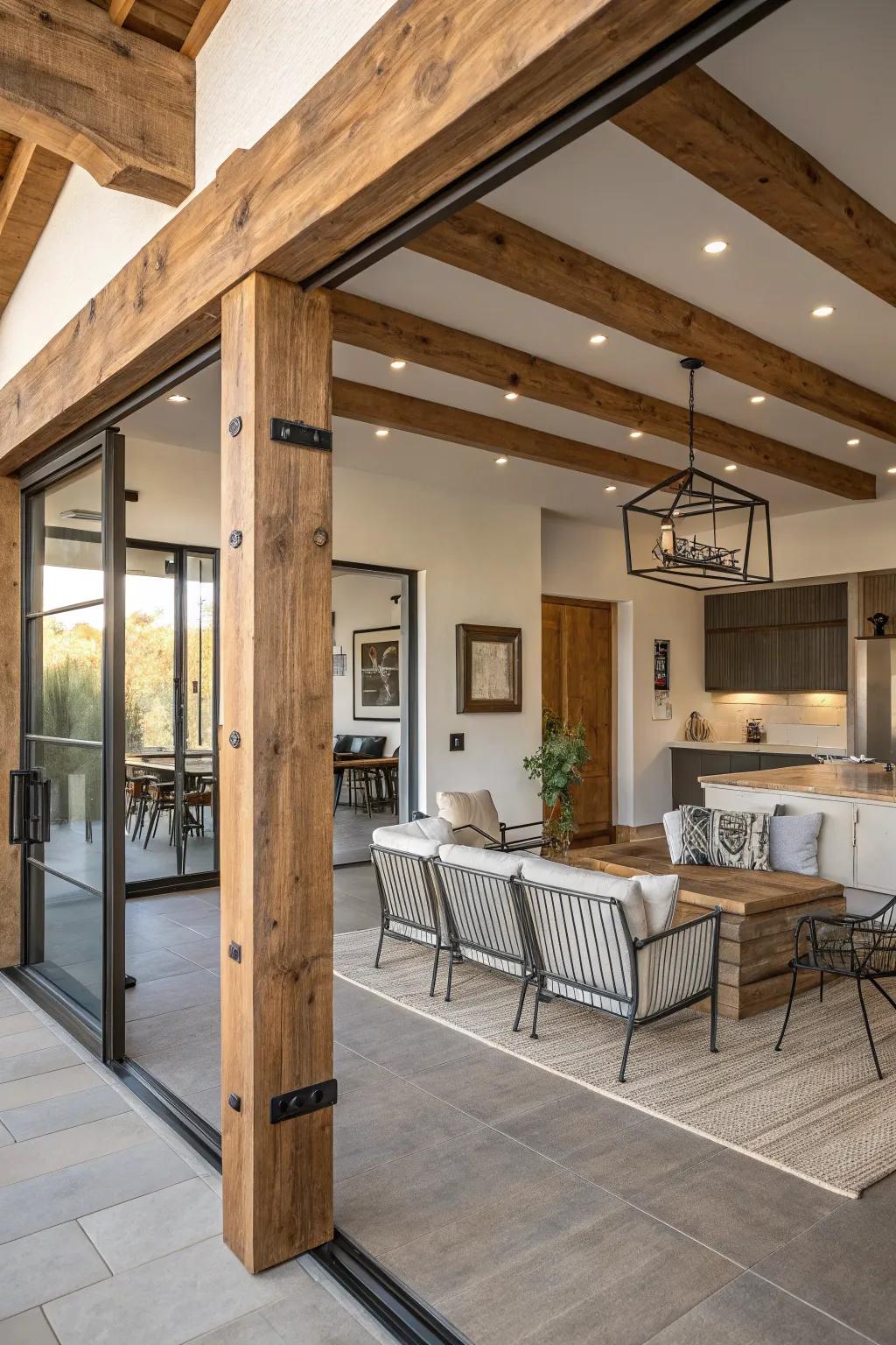 A blend of country and modern styles creates a memorable Arizona room.