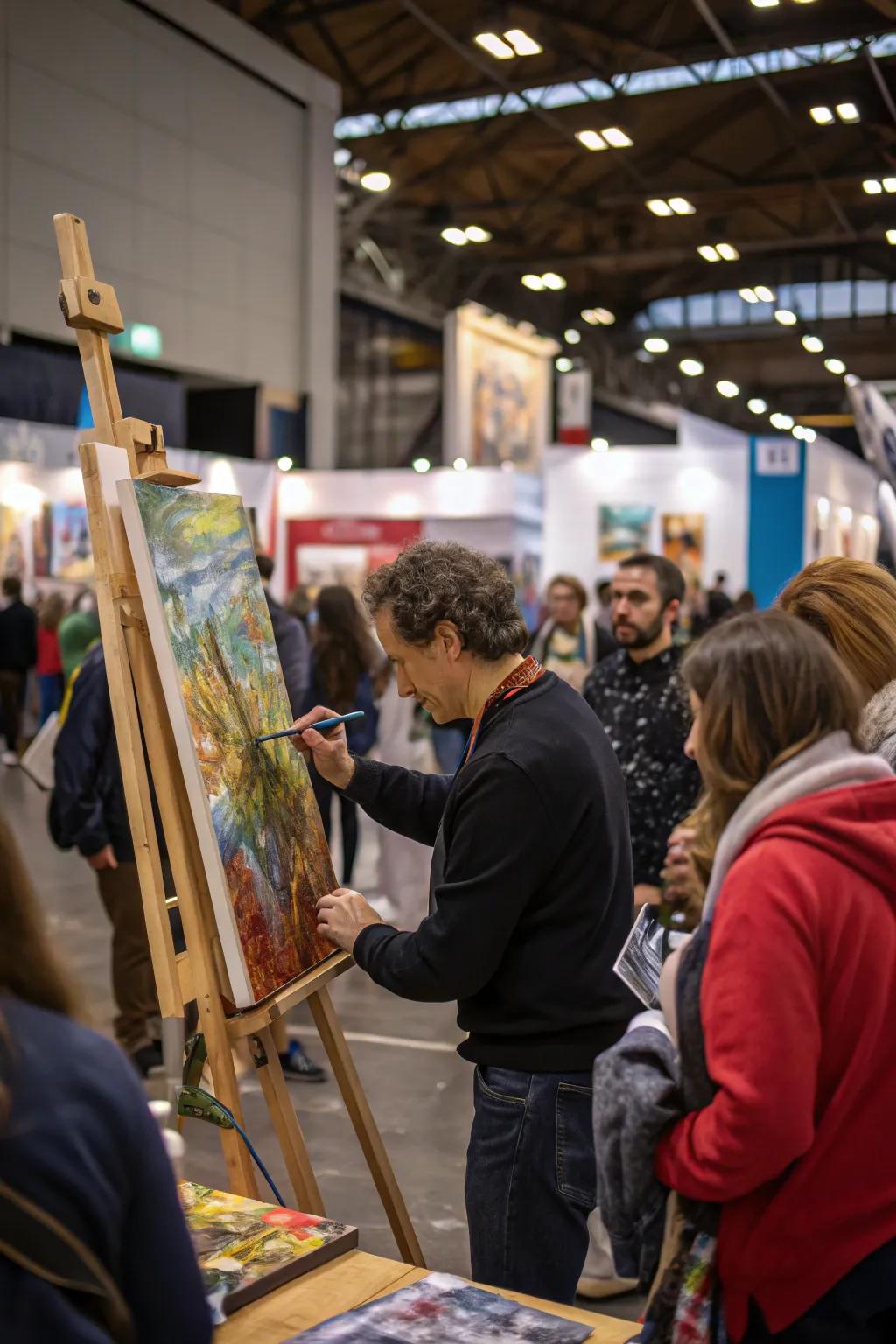 Real art trial captivating visitors.