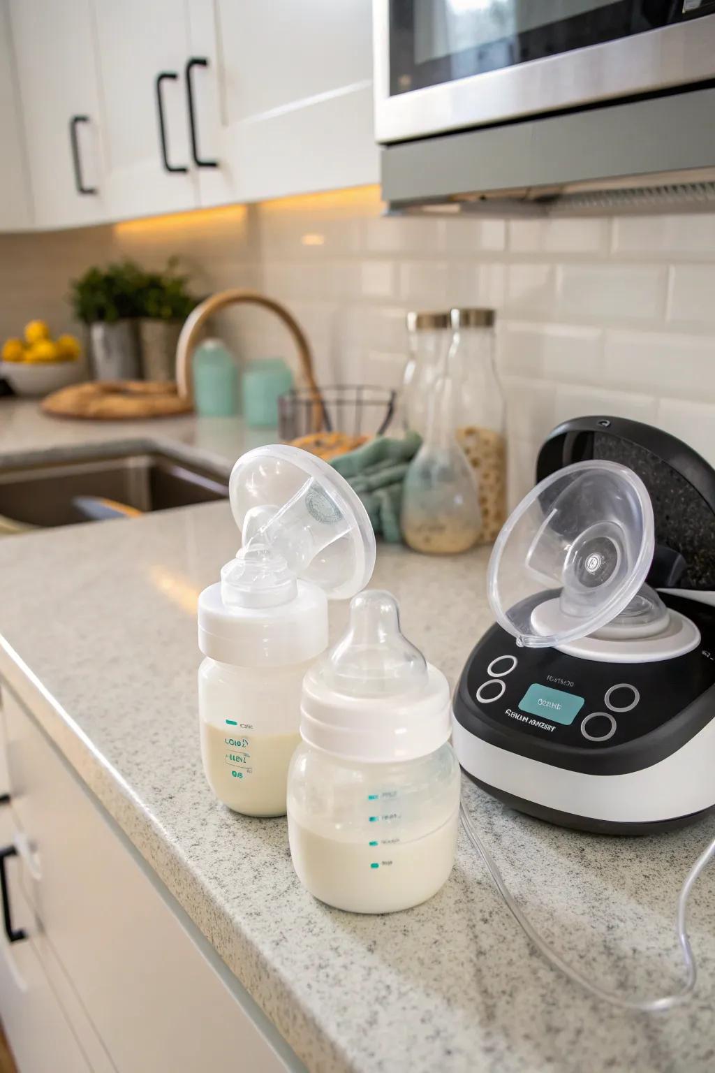 A dependable milk maker for handy milk expression.