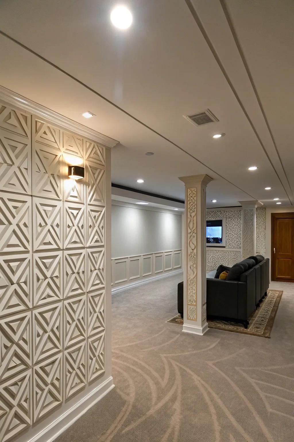 Geometric patterns add a contemporary twist.