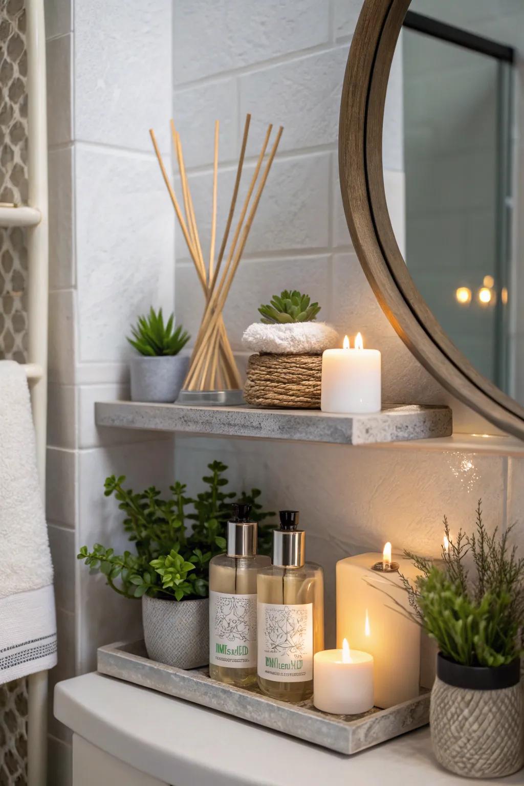 Fragrance dispersers enrich the sensory experience.